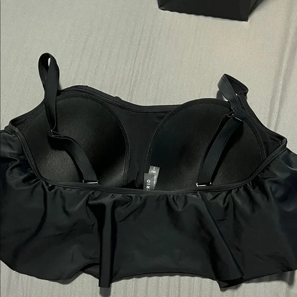 Torrid Flounce Black Bikini top - Picture 3 of 4